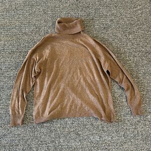 NWT Z Supply light brown turtleneck sweater Sz M